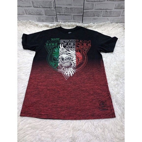 American Fighter Black Pullover Graphic Men's T-shirts - Picture 1 of 10